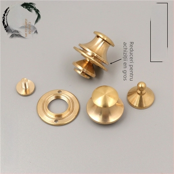 Lacăt cu arc din alamă, încuietoare ovală pentru geantă, model 01, design cu cupru, accesorii bagaje Tuanxin