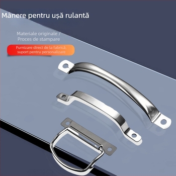 Mâner pentru rulouri din fier zincat; finisaj lucios; utilizare: pentru rulouri; model: Mâner; stil: modern minimalist.