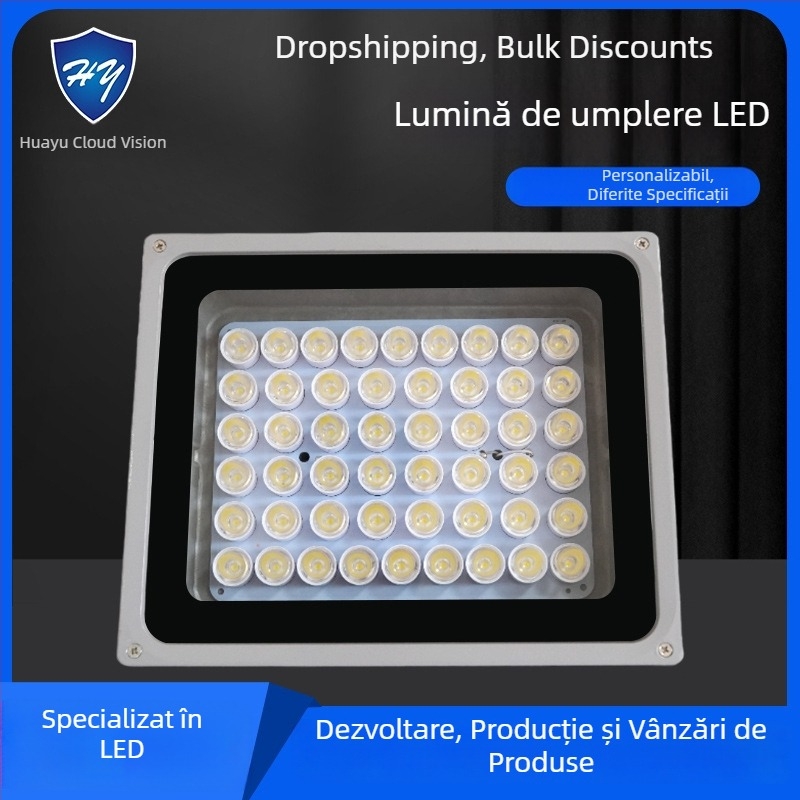 Lumină LED pentru camere de supraveghere pentru drumuri și parcări — IP66, 12V/AC24V/AC220V, 15–100W, 2400–4200 lm