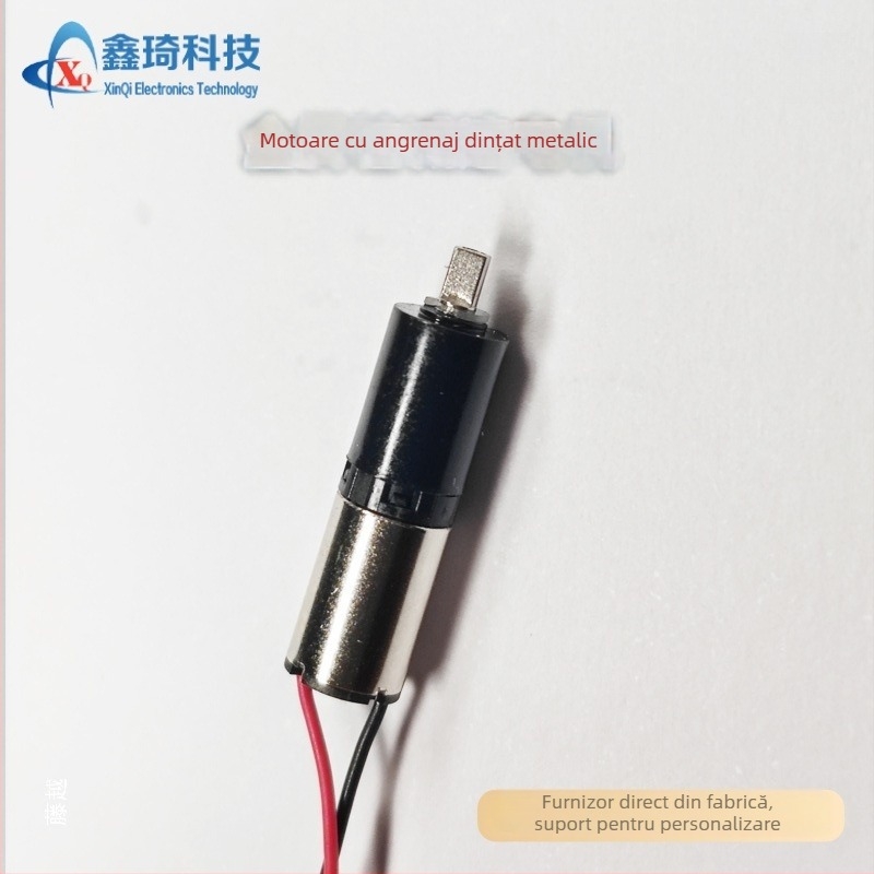 Motor cu perie, cu angrenaj planetar și ax de ieșire din metal pentru lacăte cu amprentă; motor DC, ROHS, ≤36V, micro motor
