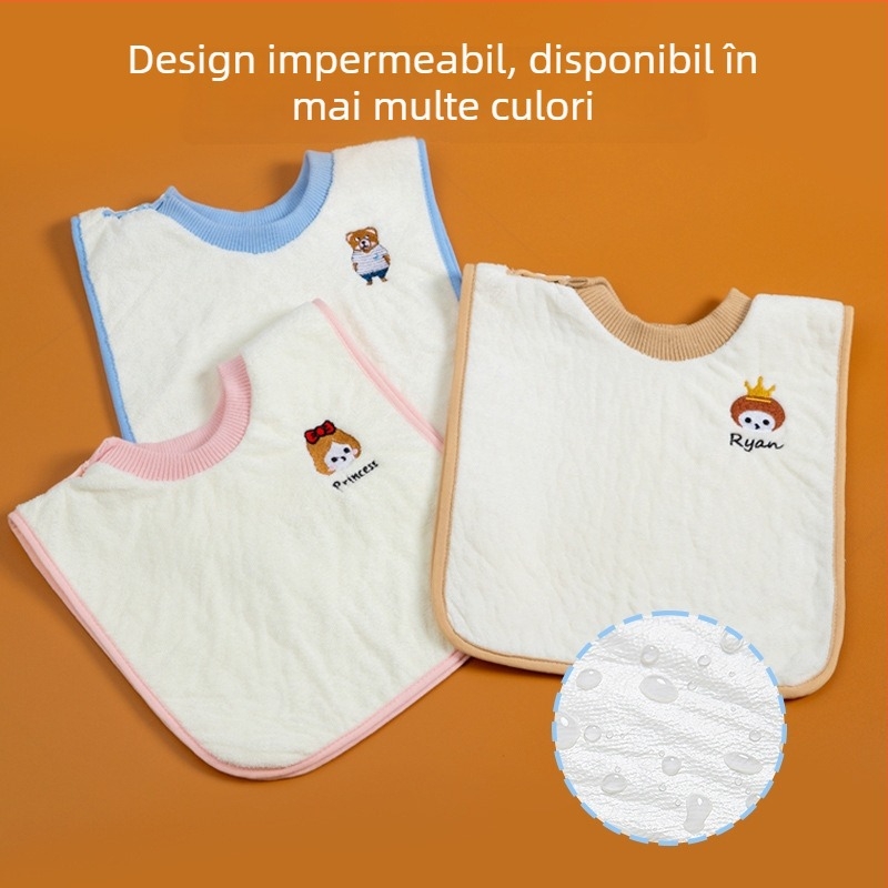 Prosop de spălat pentru bebeluși din catifea coral, model desen animat, brodat, pentru sugari, 80-100 g