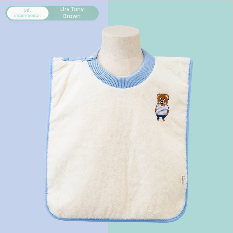 Prosop de spălat pentru bebeluși din catifea coral, model desen animat, brodat, pentru sugari, 80-100 g