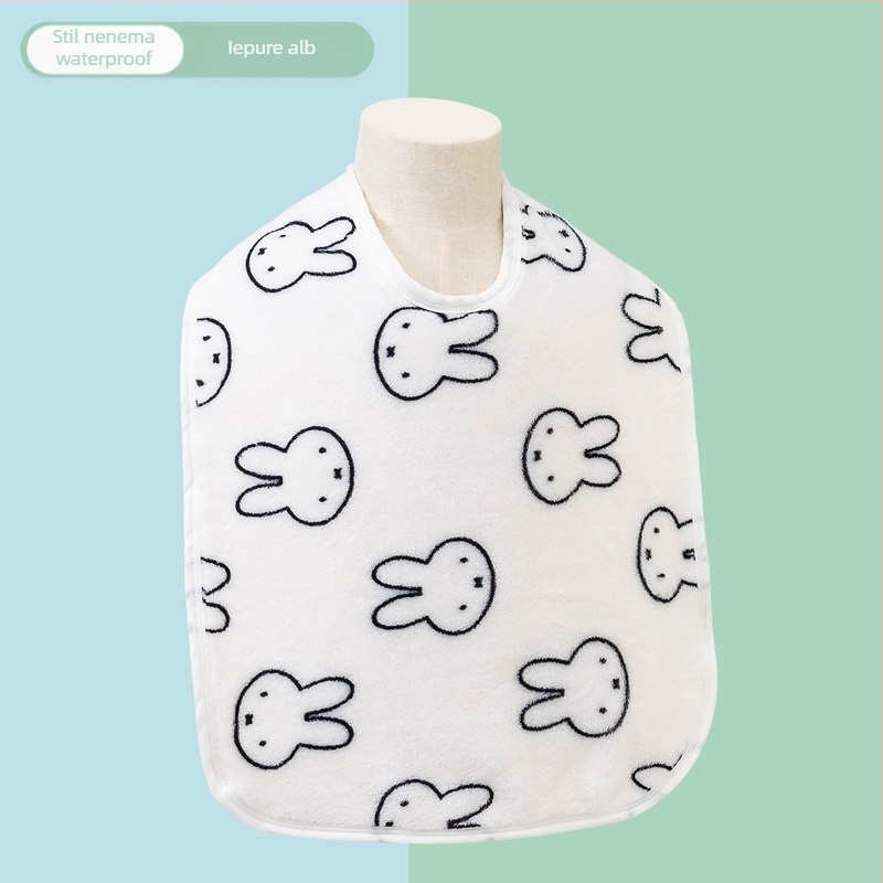 Prosop de spălat pentru bebeluși din catifea coral, model desen animat, brodat, pentru sugari, 80-100 g