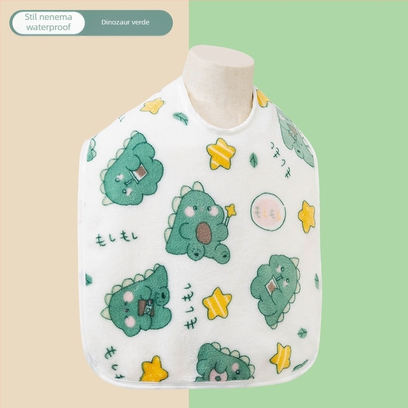 Prosop de spălat pentru bebeluși din catifea coral, model desen animat, brodat, pentru sugari, 80-100 g