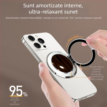 Suport pliabil pentru telefon cu aspirație magnetică, fixare cu adeziv, anti-șoc, construcție din metal și plastic, personalizabil, pentru mașină, birou și casă