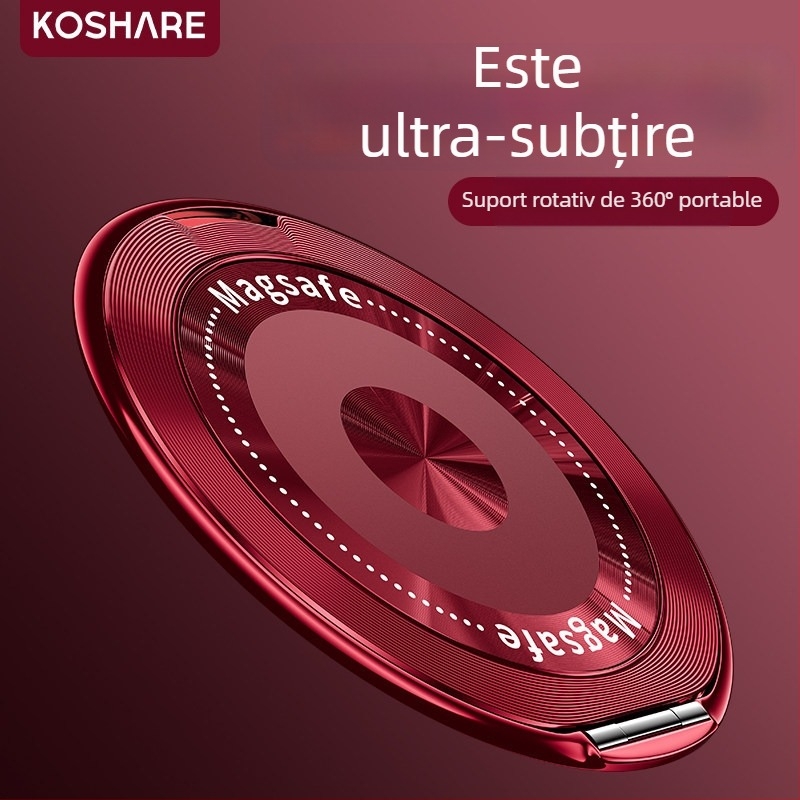 Suport pliabil pentru telefon cu aspirație magnetică, fixare cu adeziv, anti-șoc, construcție din metal și plastic, personalizabil, pentru mașină, birou și casă