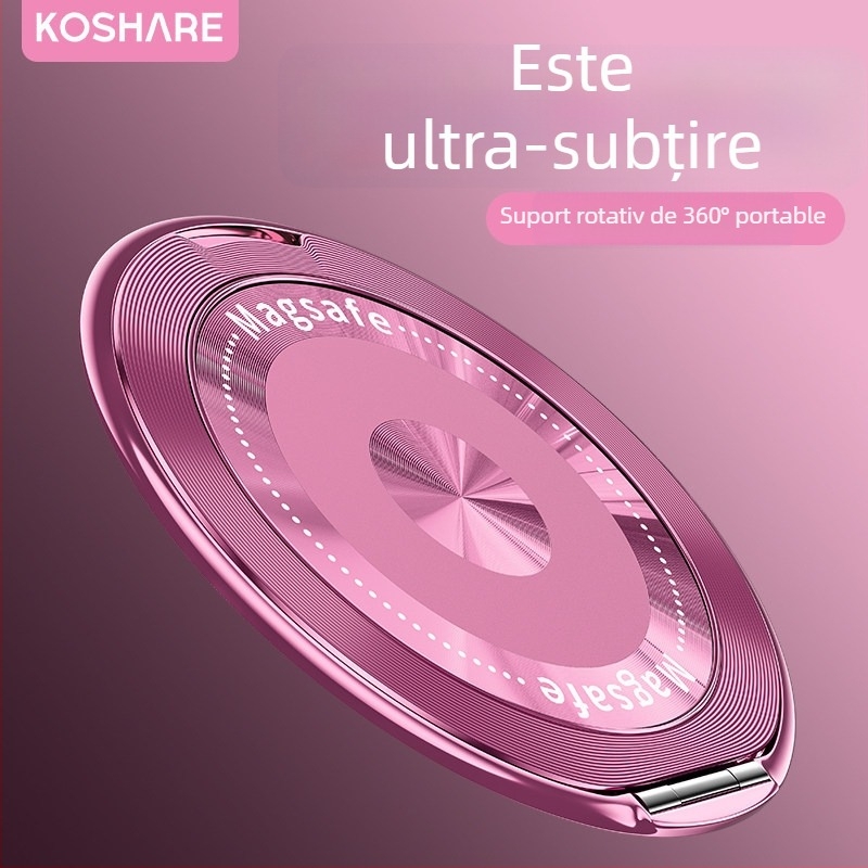 Suport pliabil pentru telefon cu aspirație magnetică, fixare cu adeziv, anti-șoc, construcție din metal și plastic, personalizabil, pentru mașină, birou și casă