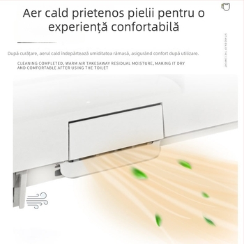 LB-302C Capac inteligent de toaletă cu bidet și uscare automată – material PP, încălzire instantă, reglare temperatură apă, încălzire șezut