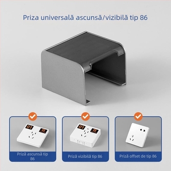 Cutie impermeabilă cu șurub pentru priză nealiniată la toaletă inteligentă, capac de protecție pentru întrerupătorul de evacuare a apei