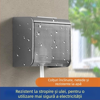 Cutie impermeabilă cu șurub pentru priză nealiniată la toaletă inteligentă, capac de protecție pentru întrerupătorul de evacuare a apei