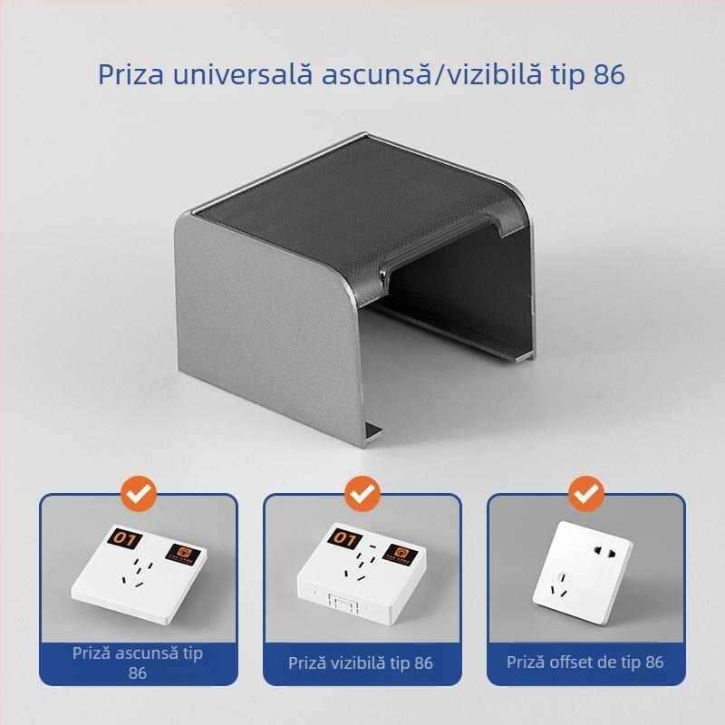 Cutie impermeabilă cu șurub pentru priză nealiniată la toaletă inteligentă, capac de protecție pentru întrerupătorul de evacuare a apei