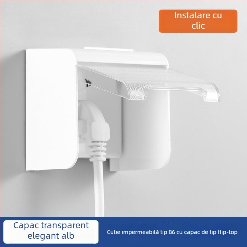 Cutie impermeabilă cu șurub pentru priză nealiniată la toaletă inteligentă, capac de protecție pentru întrerupătorul de evacuare a apei