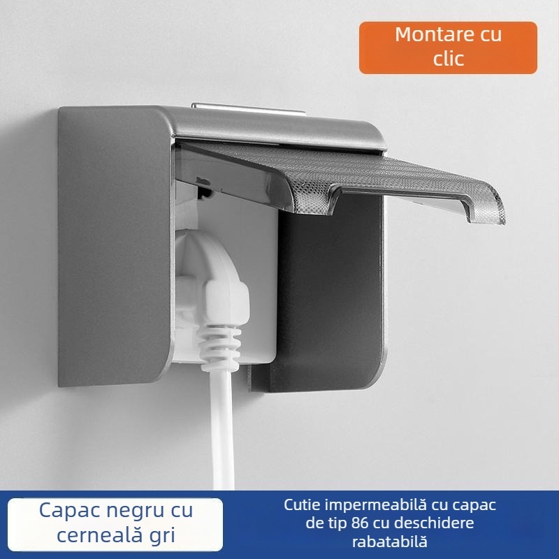 Cutie impermeabilă cu șurub pentru priză nealiniată la toaletă inteligentă, capac de protecție pentru întrerupătorul de evacuare a apei