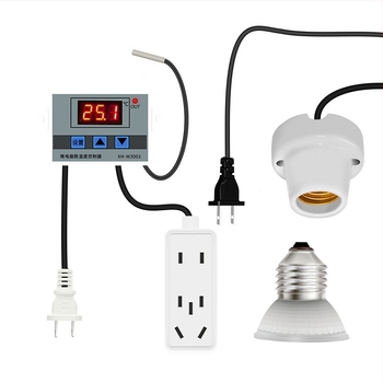 Lampă de creștere pentru pui cu termostat automat pentru temperatură constantă în cutie de creștere