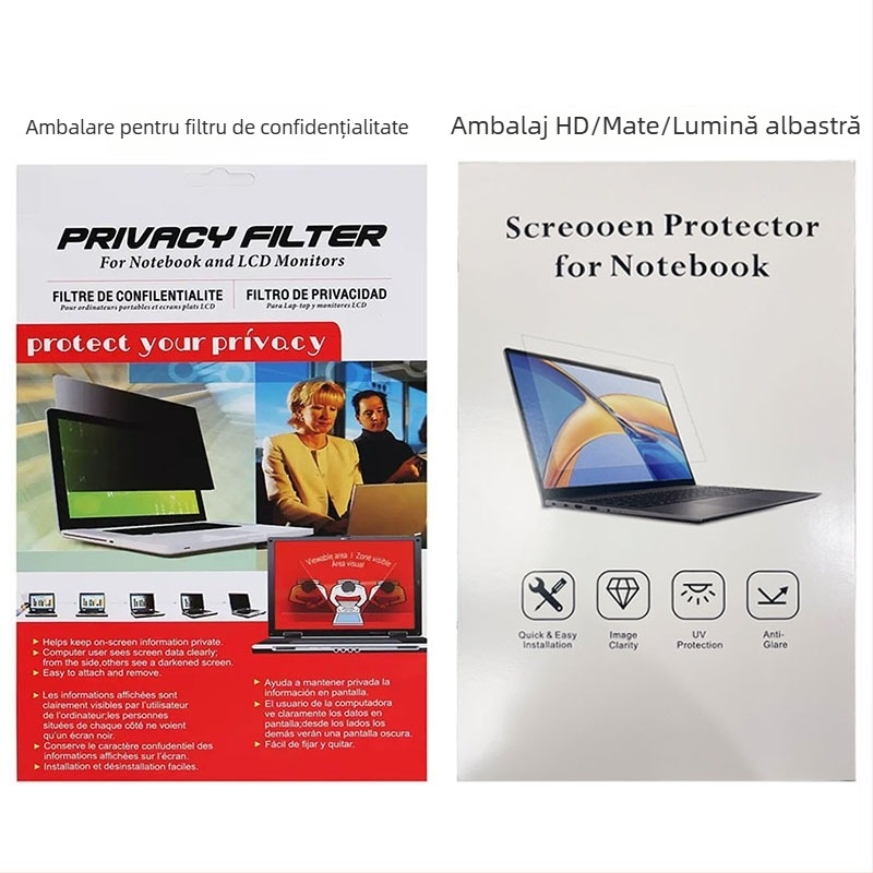 Film de protecție a intimității pentru MacBook Air, fixare completă, protecție 360° pe patru laturi, PET cu trei straturi