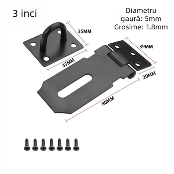 Cuplă pentru ușă, din oțel inoxidabil – zăvor pentru uși de dulap, design modern minimalist (WITT RIGHT)