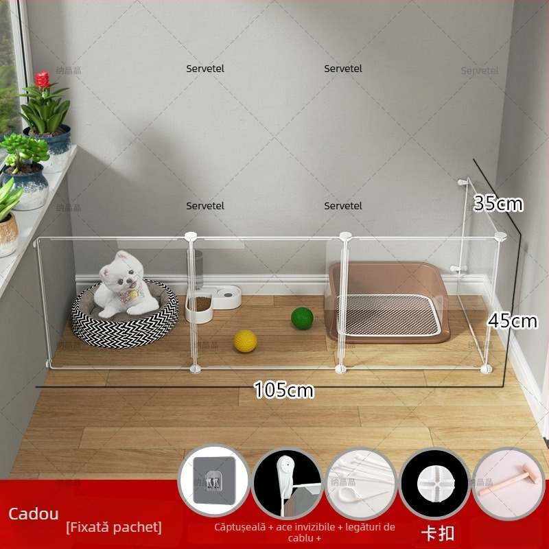 Gardă interioară modulară pentru câini (Material: Alte; Origine: Alte; Pentru: Câini)