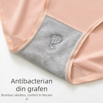 Lenjerie intimă pentru femei din modal, respirabilă, antibacteriană, talie medie, 92% modal, căptușeală de viscoză (50–70%)