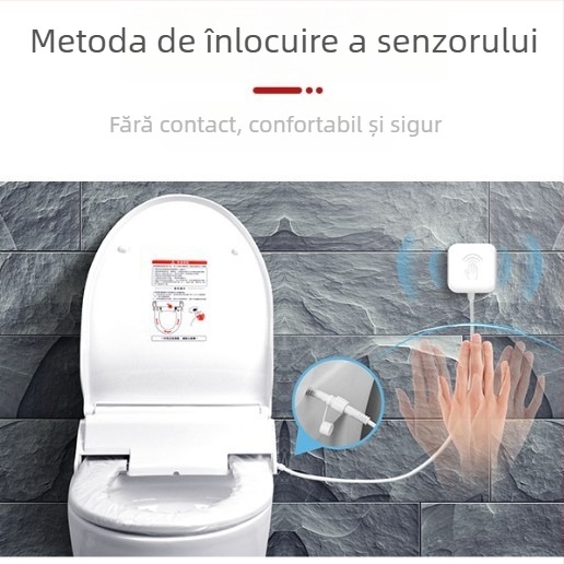 Capac de scaun WC încălzit, compatibil universal, pernă termostatică pentru șezut, model 907, placă PP, OEM