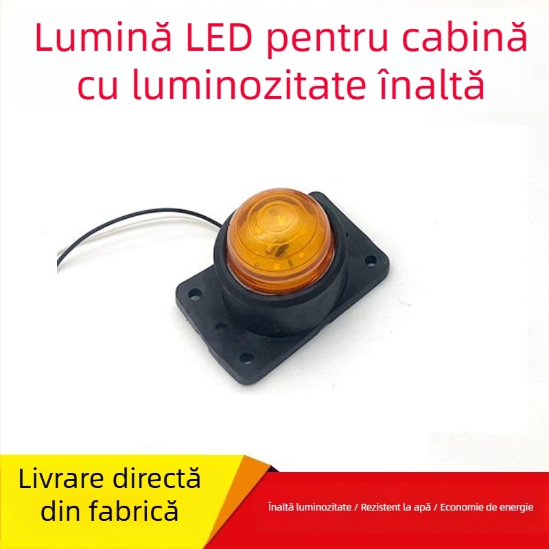 Lampă LED de colț pentru camioane 24V — 5W, LED astigmatism, durată de viață 20.000 h (Model: Lampă de colț cu bază moale LED)