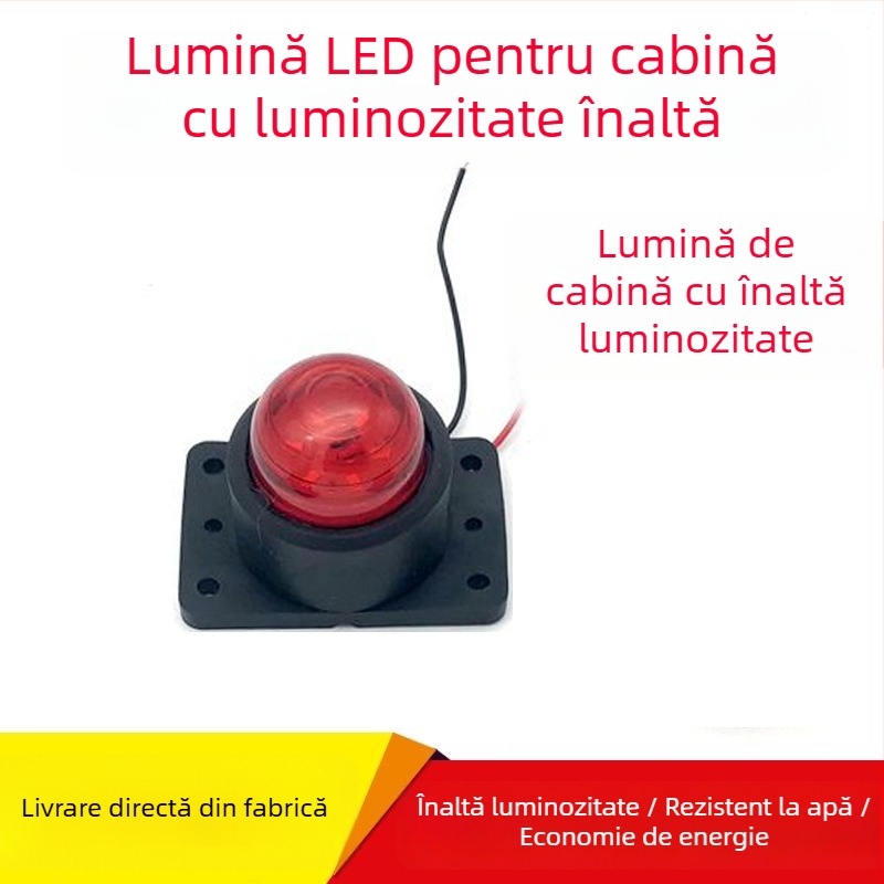 Lampă LED de colț pentru camioane 24V — 5W, LED astigmatism, durată de viață 20.000 h (Model: Lampă de colț cu bază moale LED)