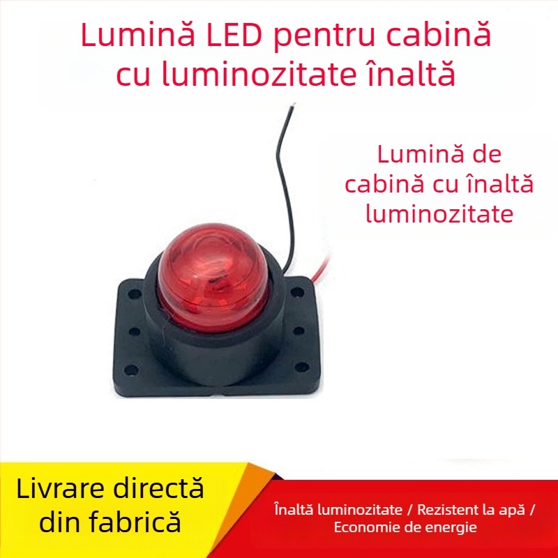 Lampă LED de colț pentru camioane 24V — 5W, LED astigmatism, durată de viață 20.000 h (Model: Lampă de colț cu bază moale LED)