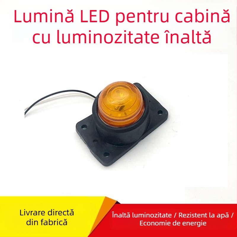 Lampă LED de colț pentru camioane 24V — 5W, LED astigmatism, durată de viață 20.000 h (Model: Lampă de colț cu bază moale LED)