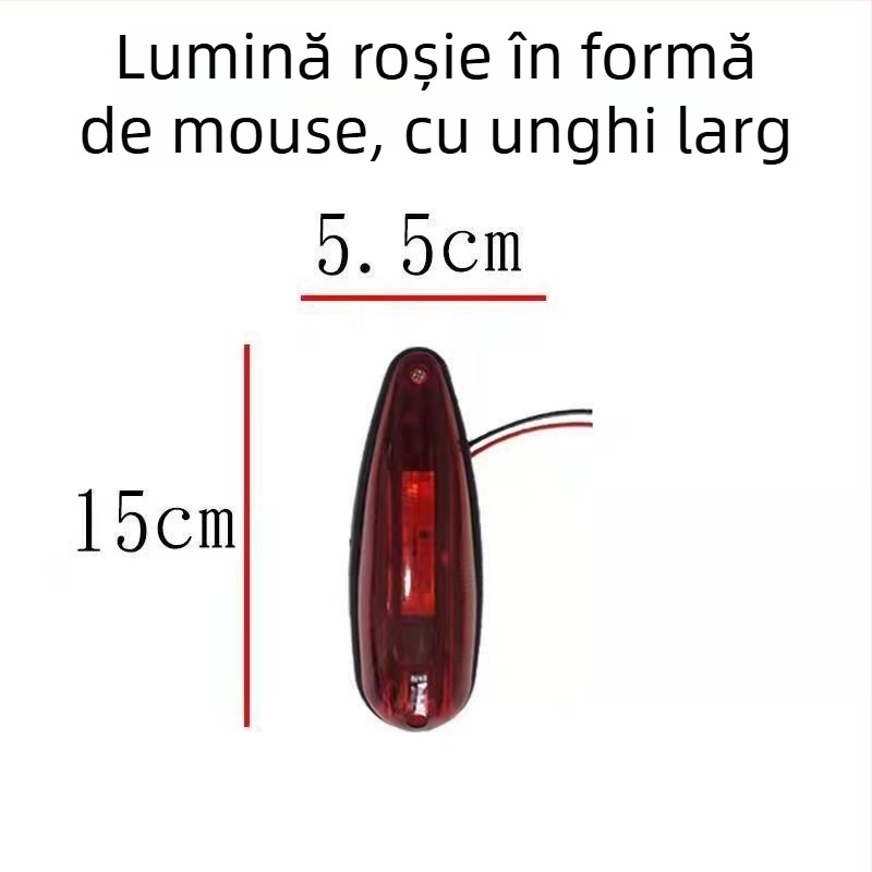 Lampă LED de colț pentru camioane 24V — 5W, LED astigmatism, durată de viață 20.000 h (Model: Lampă de colț cu bază moale LED)