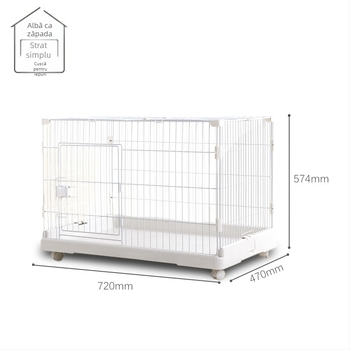 Cușcă pentru iepuri cu mai multe niveluri pentru interior, marcă Chuangyi, material: combinație plastic-otel