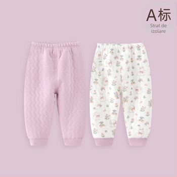 Pantaloni termici unisex din bumbac pentru iarnă, talie medie, 100% bumbac, siguranță Clasa A, cu etichetă de agățare