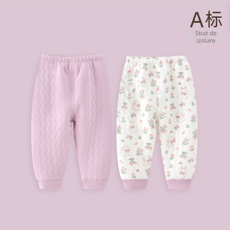 Pantaloni termici unisex din bumbac pentru iarnă, talie medie, 100% bumbac, siguranță Clasa A, cu etichetă de agățare