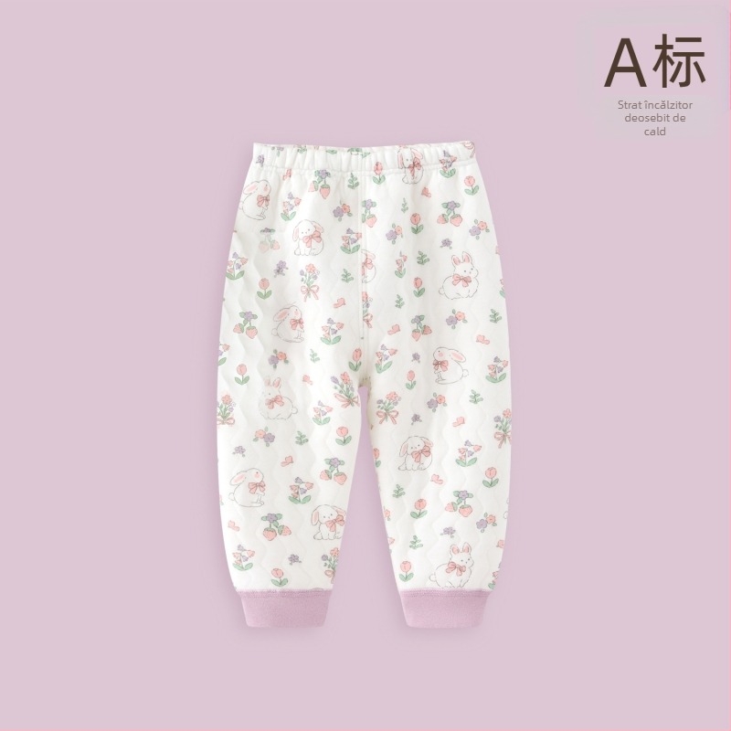 Pantaloni termici unisex din bumbac pentru iarnă, talie medie, 100% bumbac, siguranță Clasa A, cu etichetă de agățare