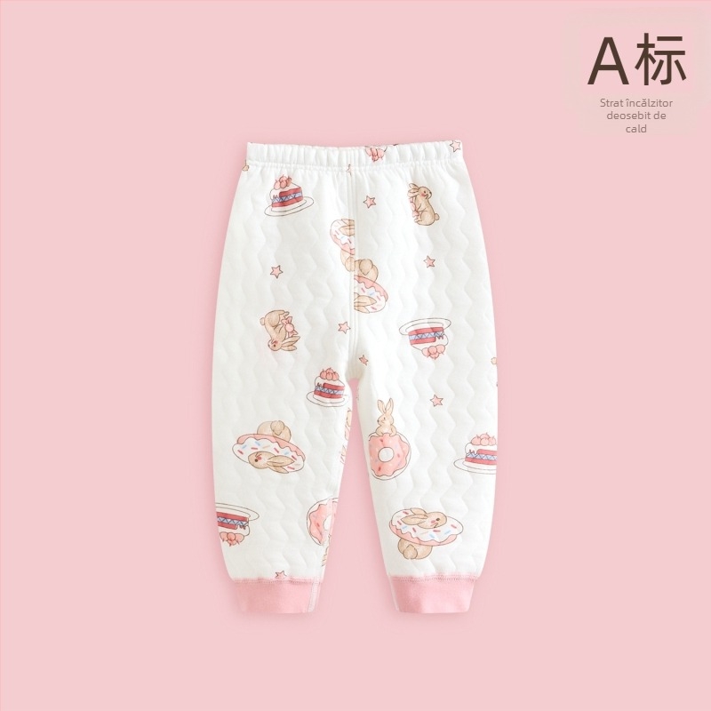 Pantaloni termici unisex din bumbac pentru iarnă, talie medie, 100% bumbac, siguranță Clasa A, cu etichetă de agățare