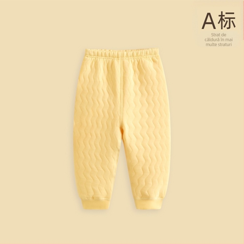 Pantaloni termici unisex din bumbac pentru iarnă, talie medie, 100% bumbac, siguranță Clasa A, cu etichetă de agățare