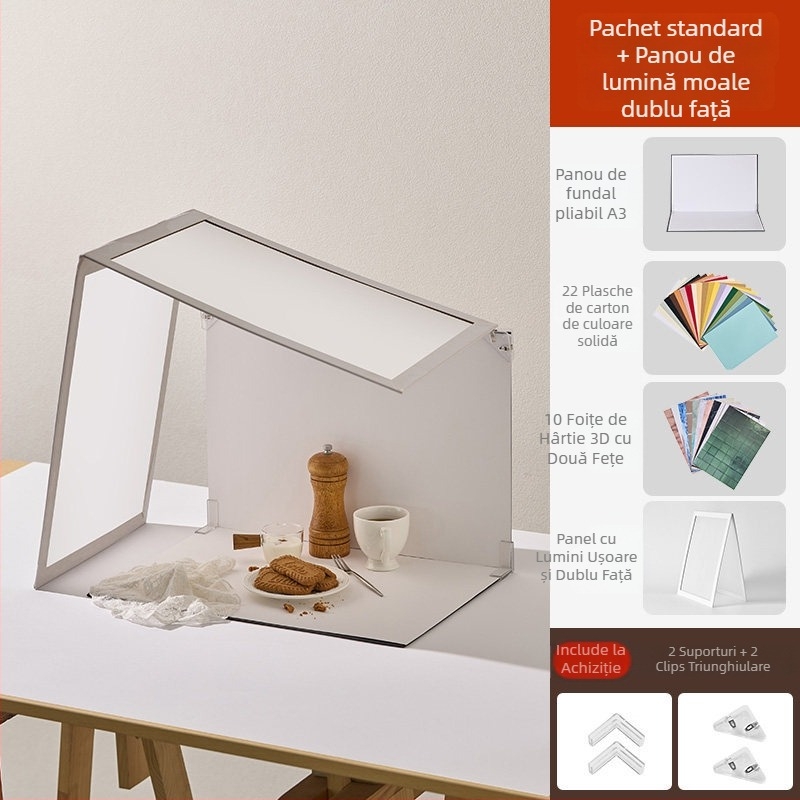 Hârtie de fundal pentru fotografie pe birou mic — Light & Shadow Stars; Tip: Hârtie de fundal; Material: Hârtie; Potrivit pentru fotografiere comercială