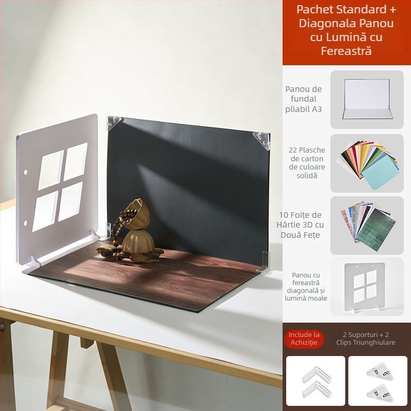 Hârtie de fundal pentru fotografie pe birou mic — Light & Shadow Stars; Tip: Hârtie de fundal; Material: Hârtie; Potrivit pentru fotografiere comercială