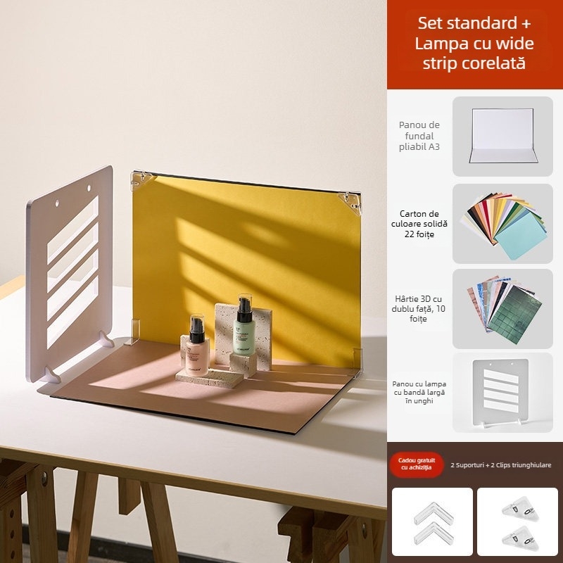 Hârtie de fundal pentru fotografie pe birou mic — Light & Shadow Stars; Tip: Hârtie de fundal; Material: Hârtie; Potrivit pentru fotografiere comercială