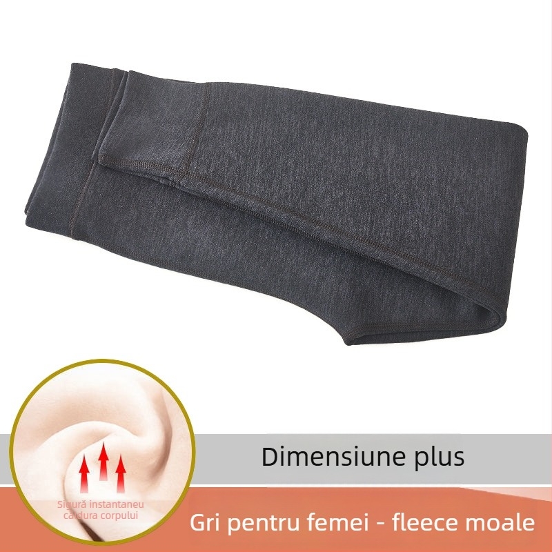 Colanți lungi de iarnă pentru băieți, căptușiți cu fleece, talie înaltă, poliester gros, pentru copii peste 8 ani (peste 140 cm)