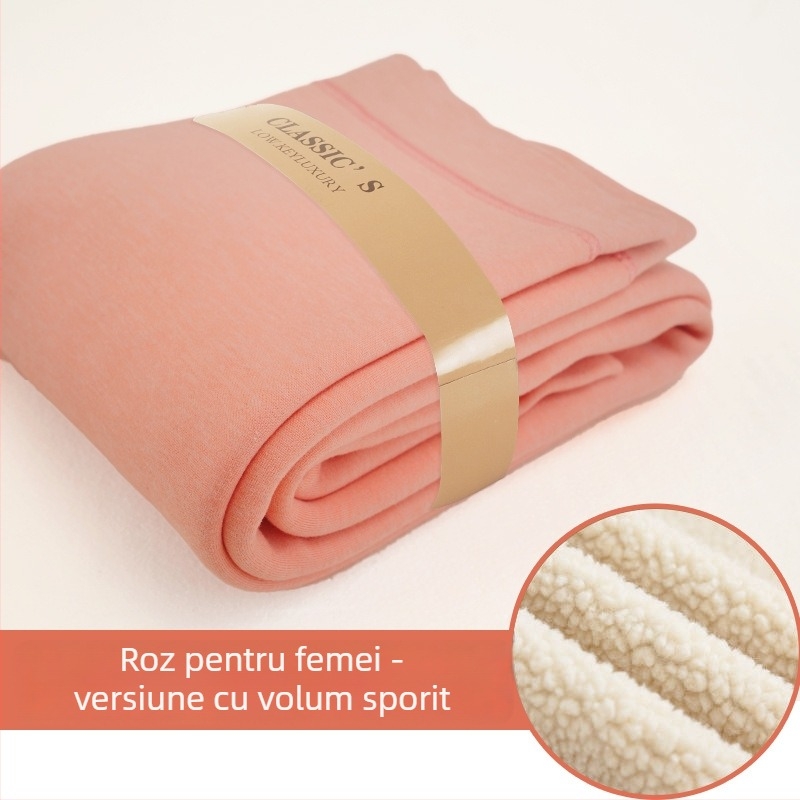 Colanți lungi de iarnă pentru băieți, căptușiți cu fleece, talie înaltă, poliester gros, pentru copii peste 8 ani (peste 140 cm)