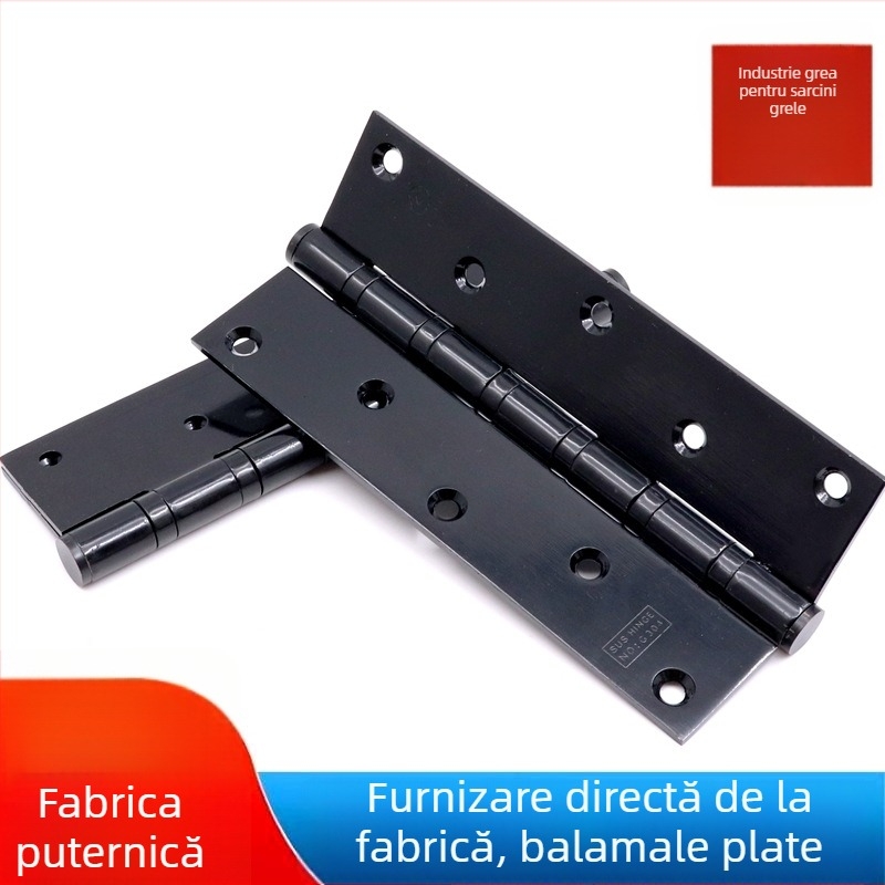 Balama de ușă cu rulmenți, oțel inoxidabil, finisaj lucios/placare, design îngroșat, stil modern minimalist