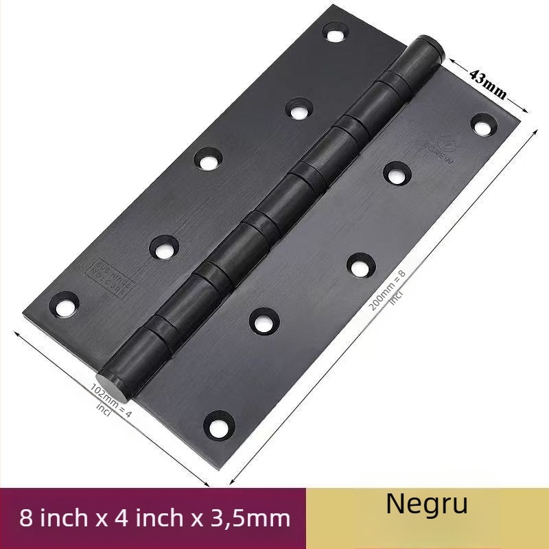 Balama de ușă cu rulmenți, oțel inoxidabil, finisaj lucios/placare, design îngroșat, stil modern minimalist