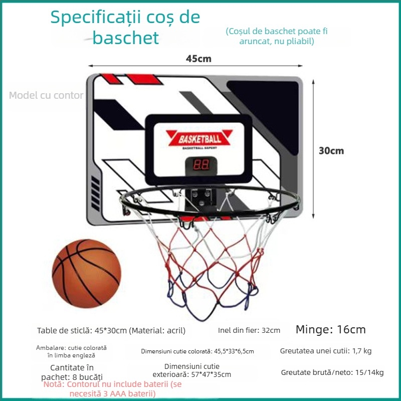 Coș de baschet pentru copii din fontă, pentru interior și exterior – 1,8 kg, Sheng Xinda