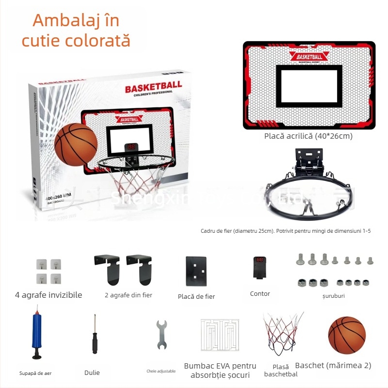 Coș de baschet pentru copii din fontă, pentru interior și exterior – 1,8 kg, Sheng Xinda