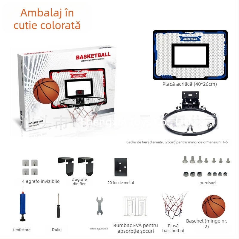 Coș de baschet pentru copii din fontă, pentru interior și exterior – 1,8 kg, Sheng Xinda