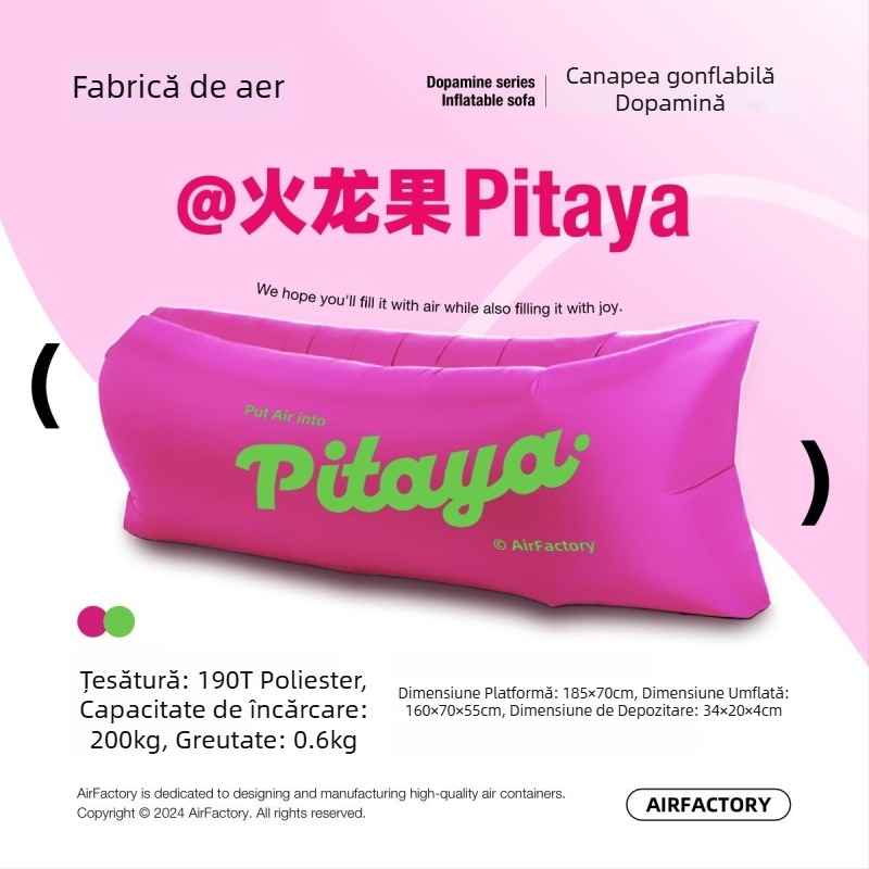 Canapea gonflabilă de exterior, suprafață din pânză Oxford, greutate 700 g, capacitate de încărcare 200 kg, portabilă pentru camping, brand one-half