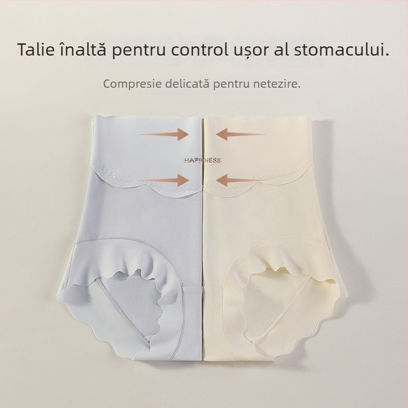 Lenjerie intimă de damă talie înaltă din modal, antibacteriană, respirabilă, căptușeală din bumbac