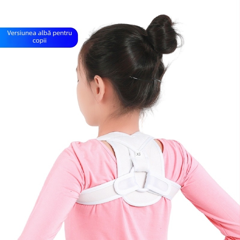 Bandă de fixare a claviculei cu corecție a posturii în formă de 8, material compozit cu părți plastice și Velcro, brand Indi, producător Hengshui Yingdi, garanție 3 luni