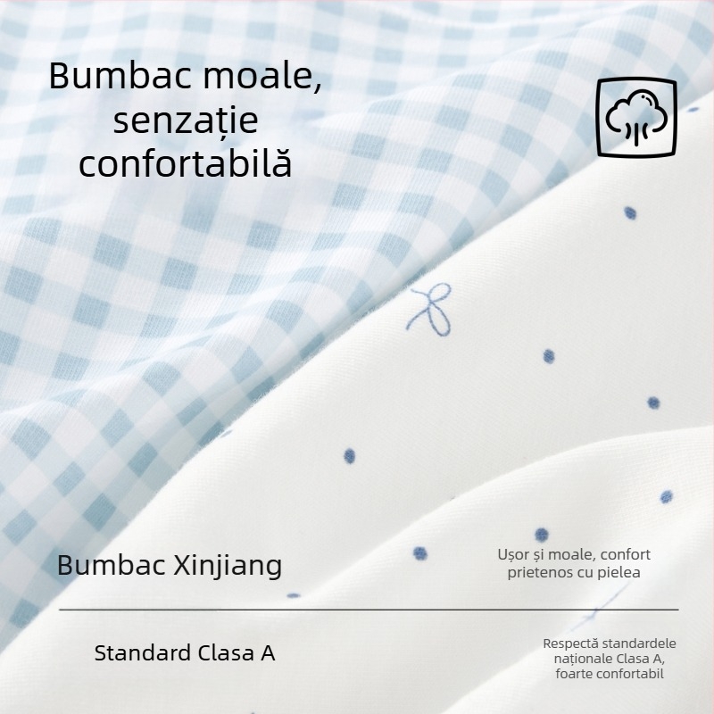 Lenjerie intimă din bumbac pentru femei, antibacteriană 10A, croială cu crotch extins, fără strângere, imprimeu floral, respirabil, boxeri pentru femei