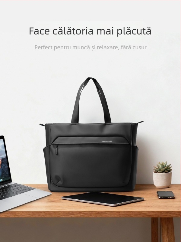 Marco laiden geantă de laptop pentru bărbați din Oxford — rezistentă la uzură, antișoc, stil urban minimalist, căptușeală poliester, vară 2025