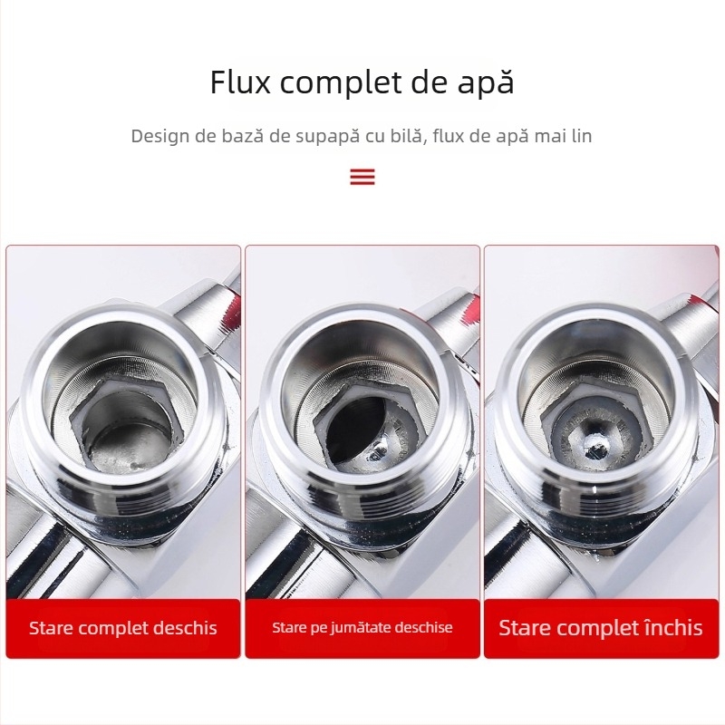 Supapă unghiulară, oțel inoxidabil 304, instalare rotativă, pentru sistem de apă caldă, greutate netă 150 g